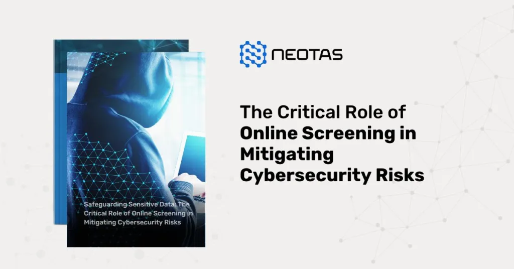 Online Screening in Mitigating Cybersecurity Risks