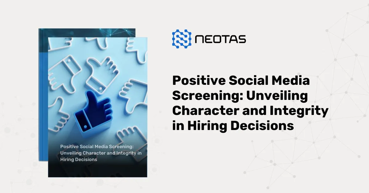 Pre-Employment Background checks using Social Media Screening